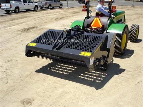 skid steer rock hound|72 landscape rake for tractor.